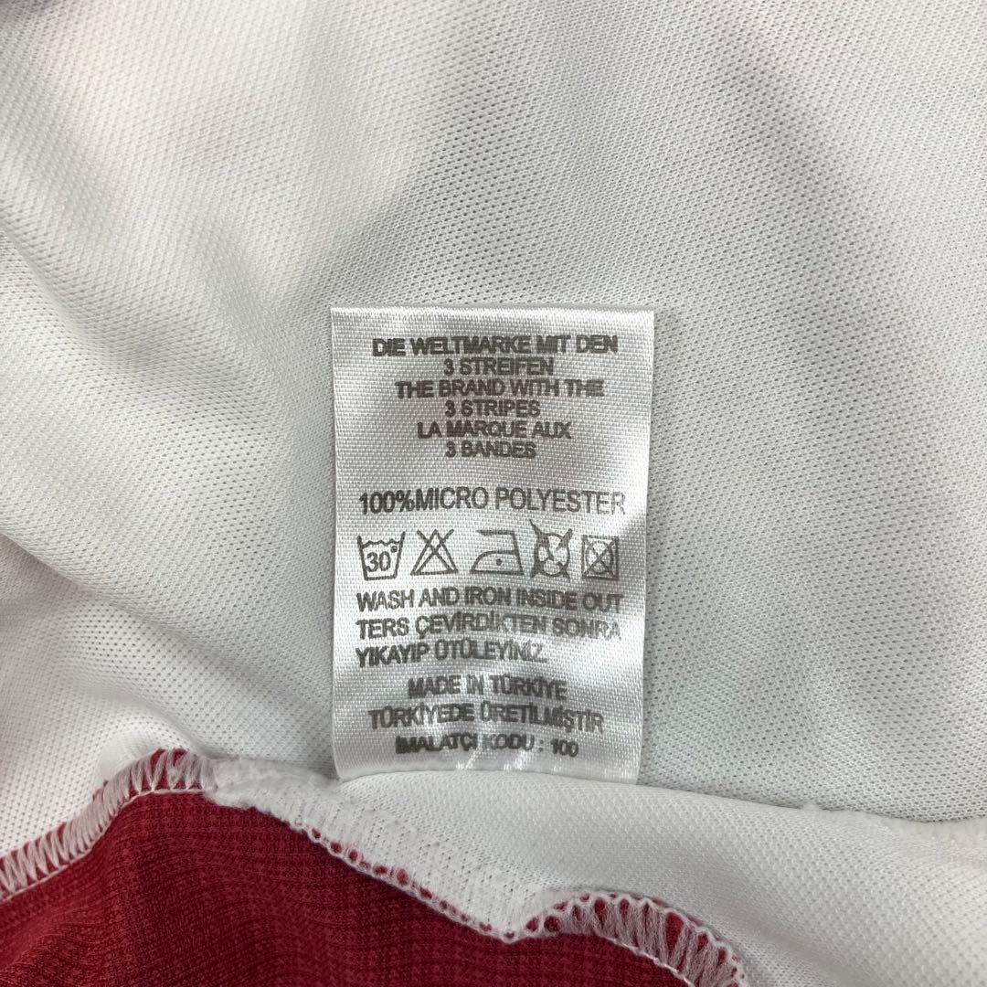 adidas ガラタサライSK ゲームシャツ アウェイ 古着 刺繍 企業ロゴ 白