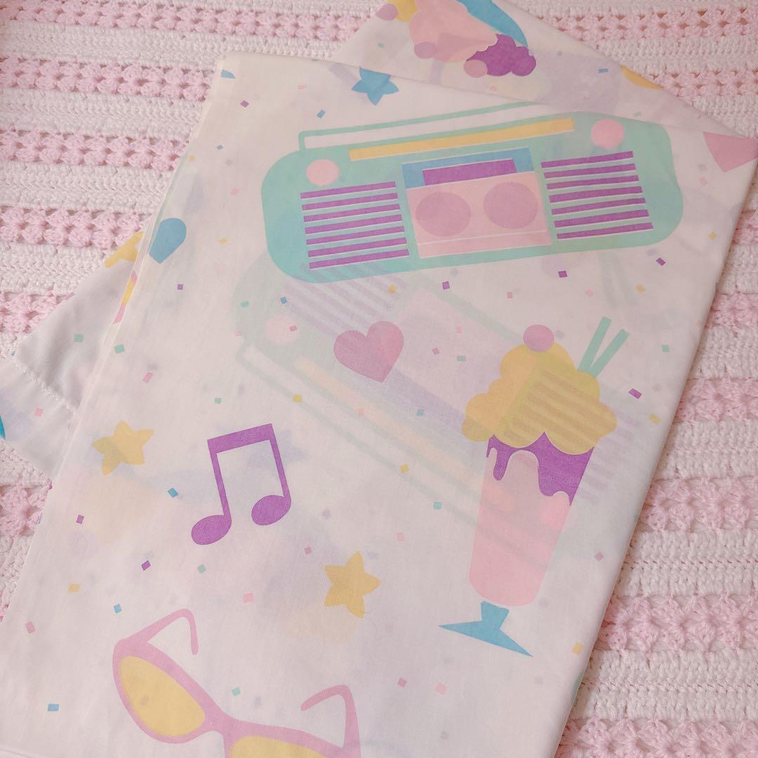 ビンテージ バナナスプリッド パフェ柄 ファンシー シーツ