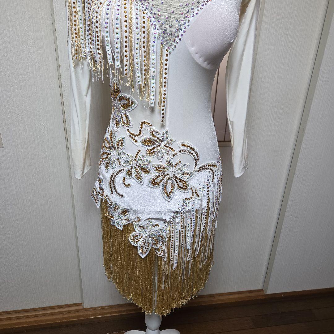 社交ダンスホワイト/ゴールド