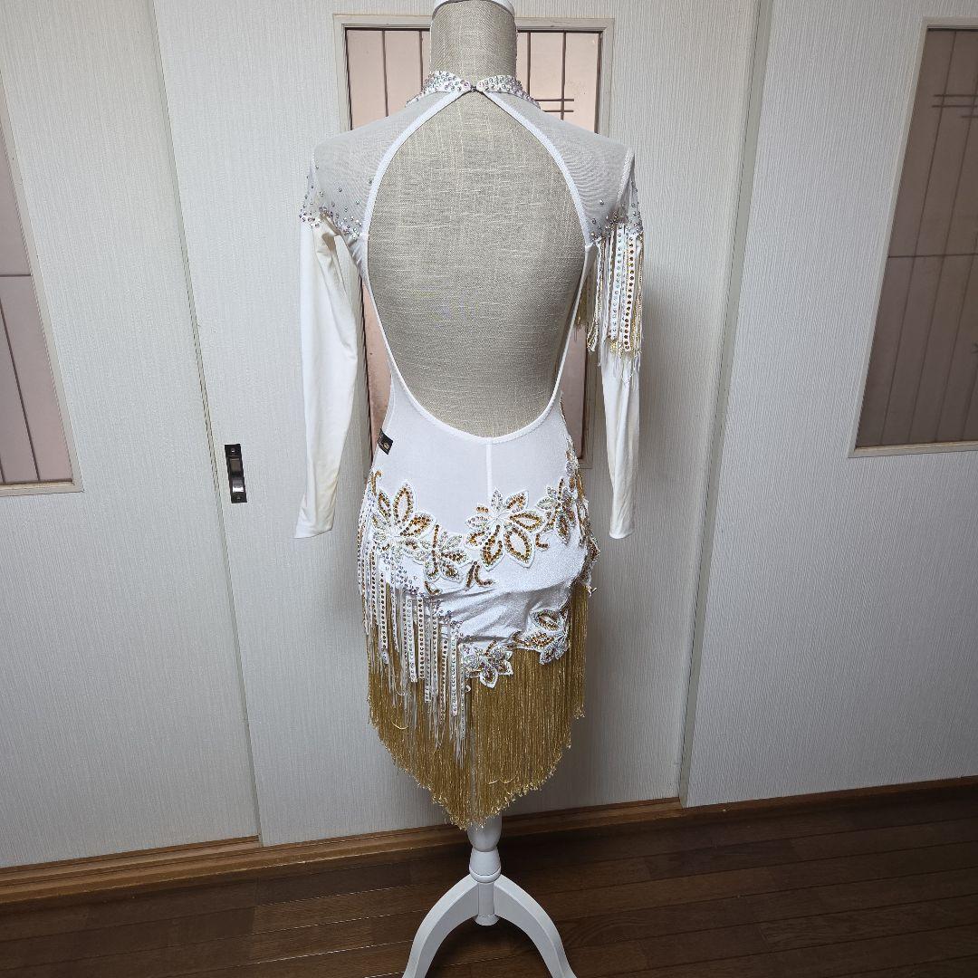 社交ダンスホワイト/ゴールド