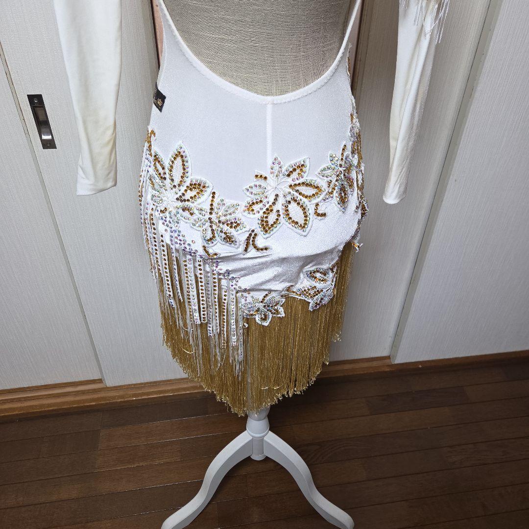 社交ダンスホワイト/ゴールド