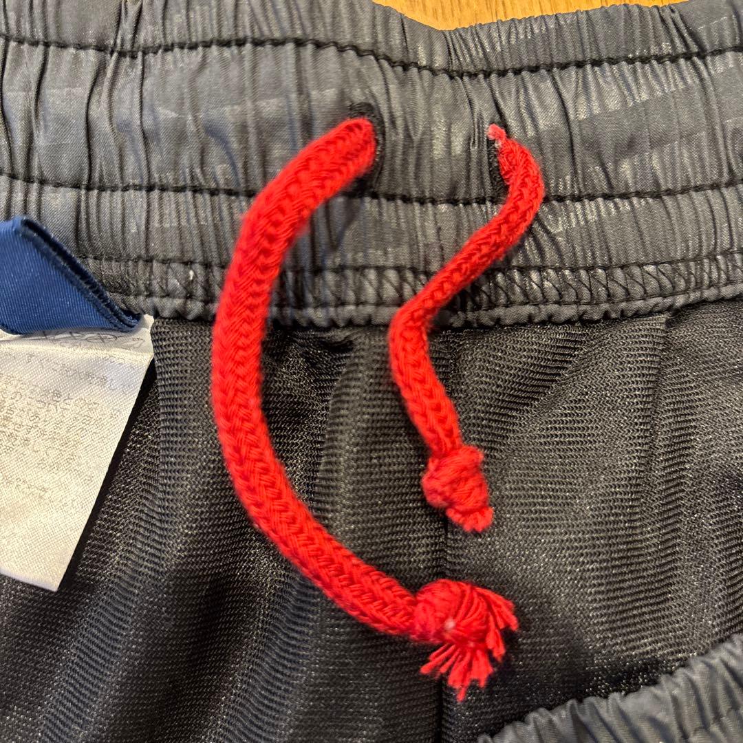 美品 ASICS ウインドブレーカー上下セット レッド/ホワイト/ブラック M