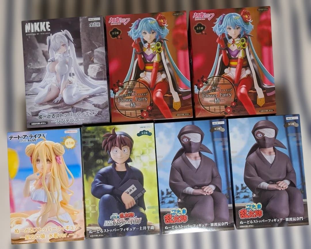 【7点まとめ】ぬーどるストッパー 5種7個セット 初音ミク 忍たま NIKKE