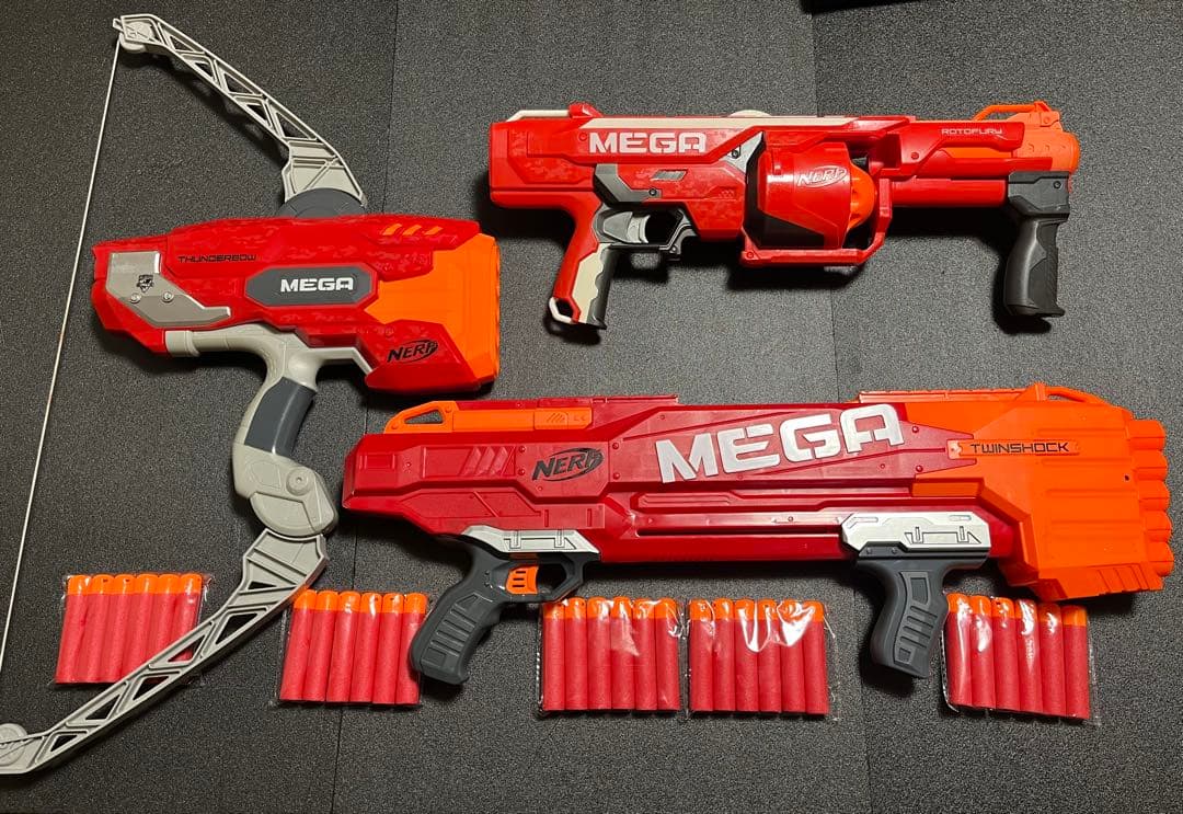 ナーフ MEGA サンダーボウ ＆ ロトフューリー & ツインショック セット