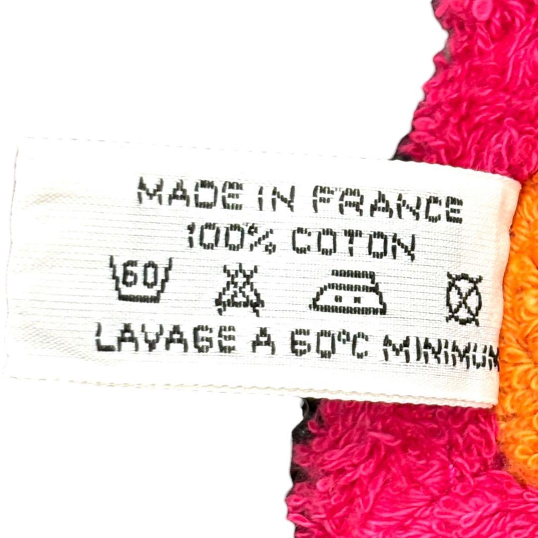 エルメス タオル ビーチタオル バスマット エレファント ピンク コットン 美品