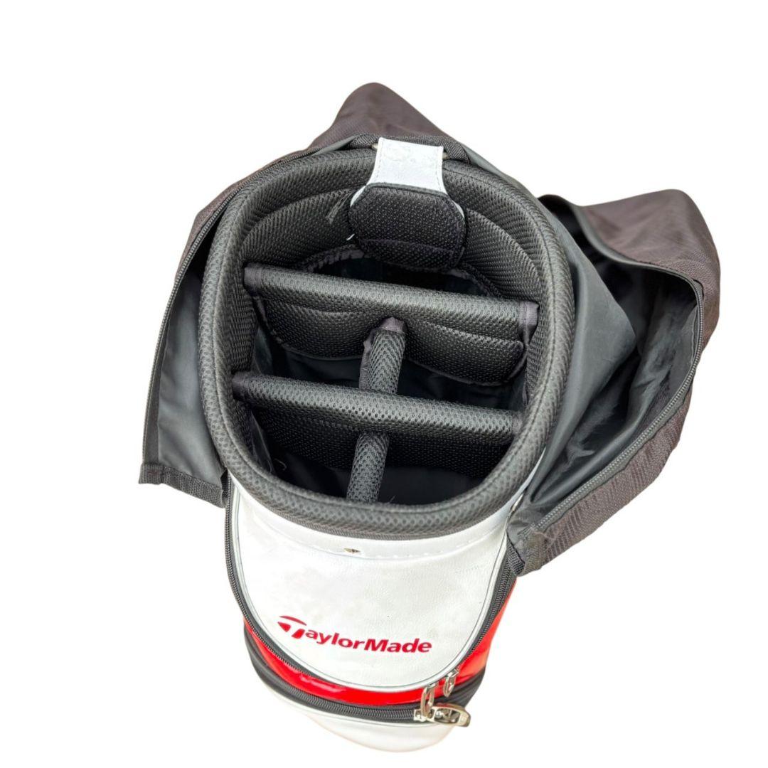 テーラーメイド キャディバッグ 9型 トゥルーライト CarlsbadCA 白赤