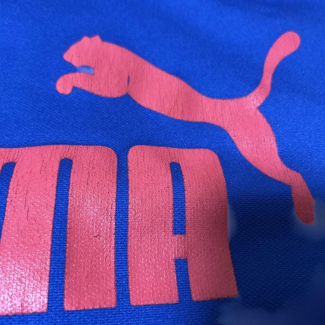 PUMA ジップアップジャケット 青/赤　上下セット