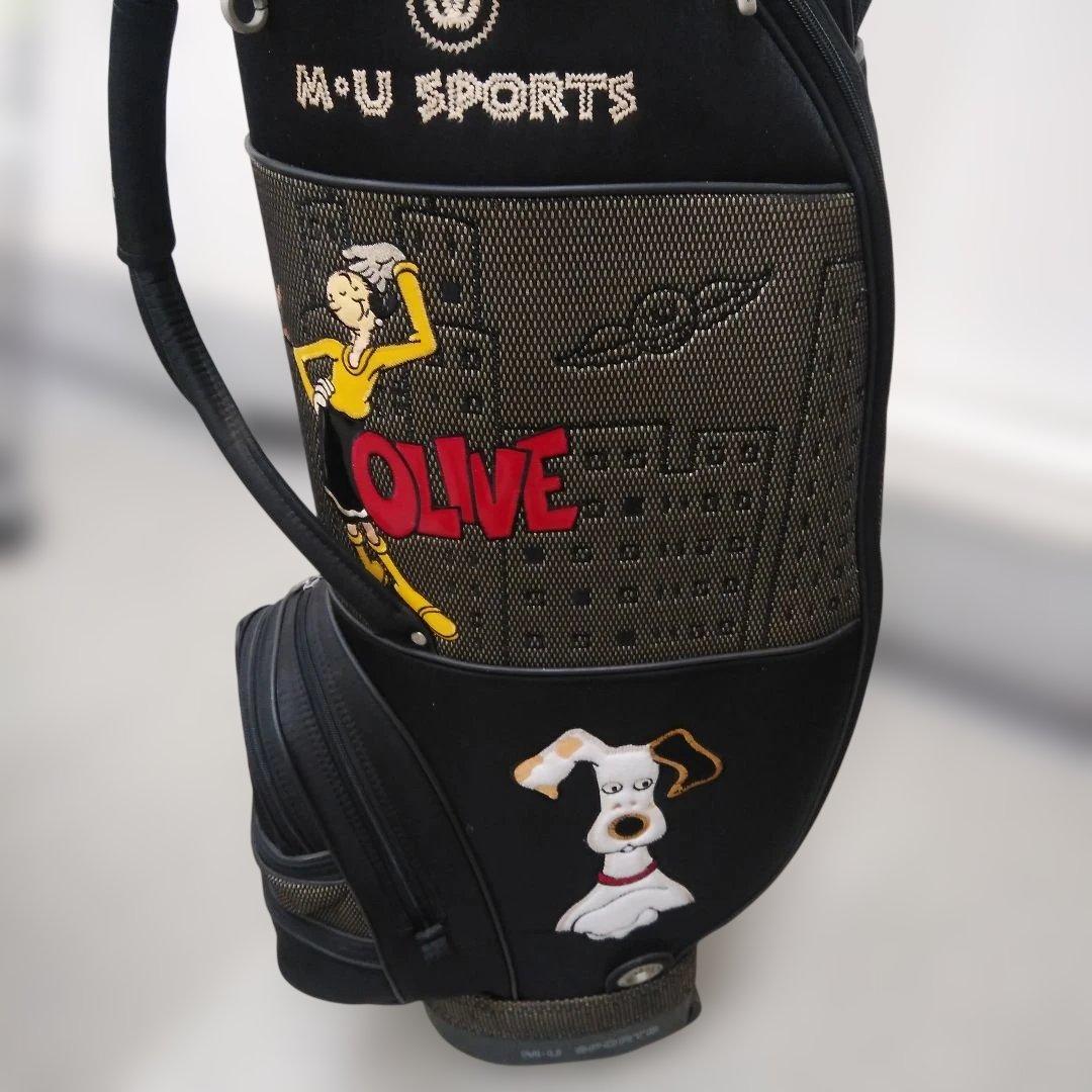 限界M・Uスポーツ オリーブキャラクターキャディーバッグ キャスター付き男女兼用