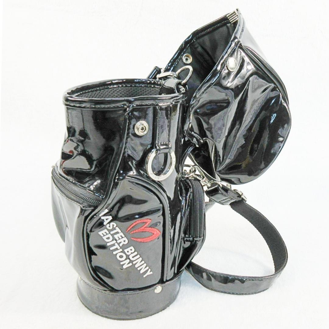 ✨美品✨マスターバニーエディション ラウンドミニバッグ エナメル 黒