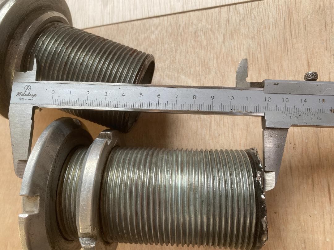 車高調用　ショックケース ネジ式 左右セット 汎用品 加工ベース 旧車