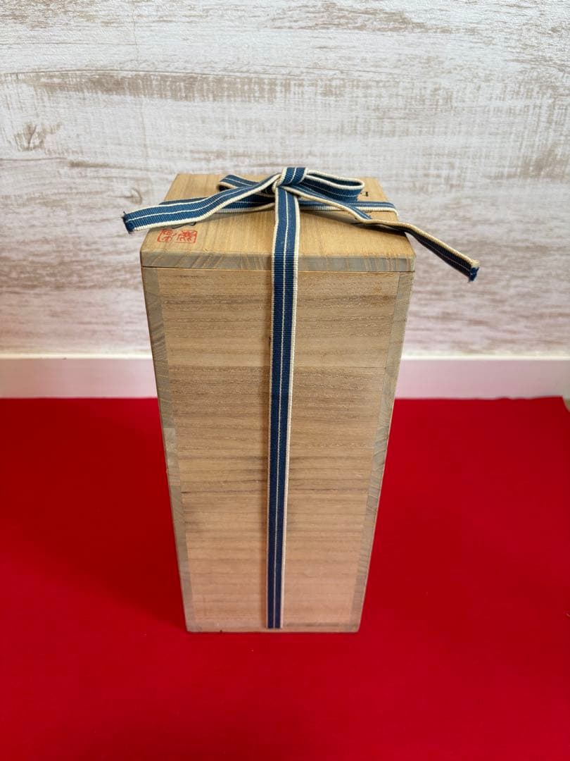 希少 金田鹿男 三島手花生 三島暦手 象嵌 花入 花器 茶道 華道 李朝