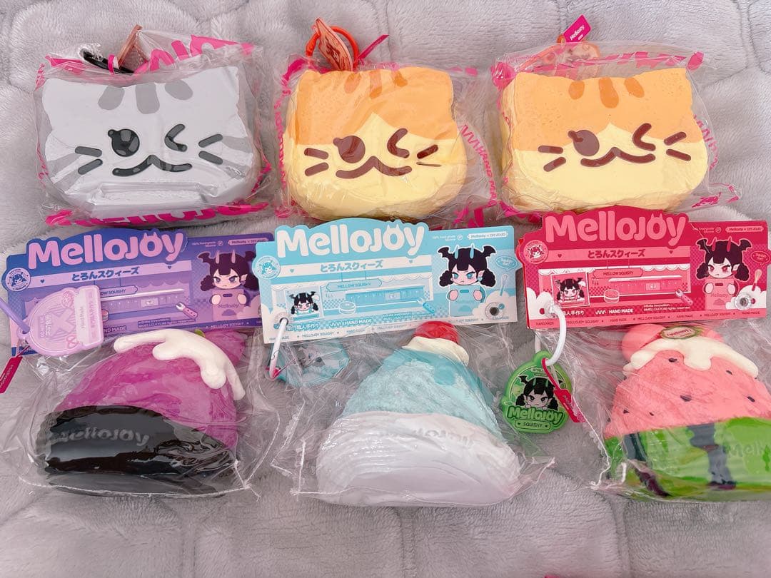 【終売レア】Mellojoy スイーツ型おもちゃ 6個セット【バラ売りは3点〜】