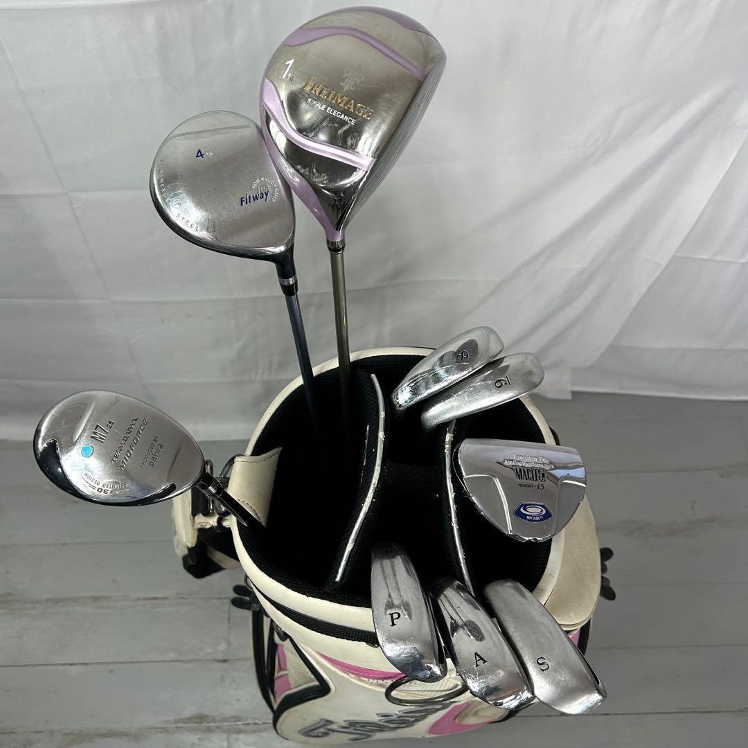本格派　レディースゴルフクラブ　9本　フルセット お試しセット　ゴルフセット
