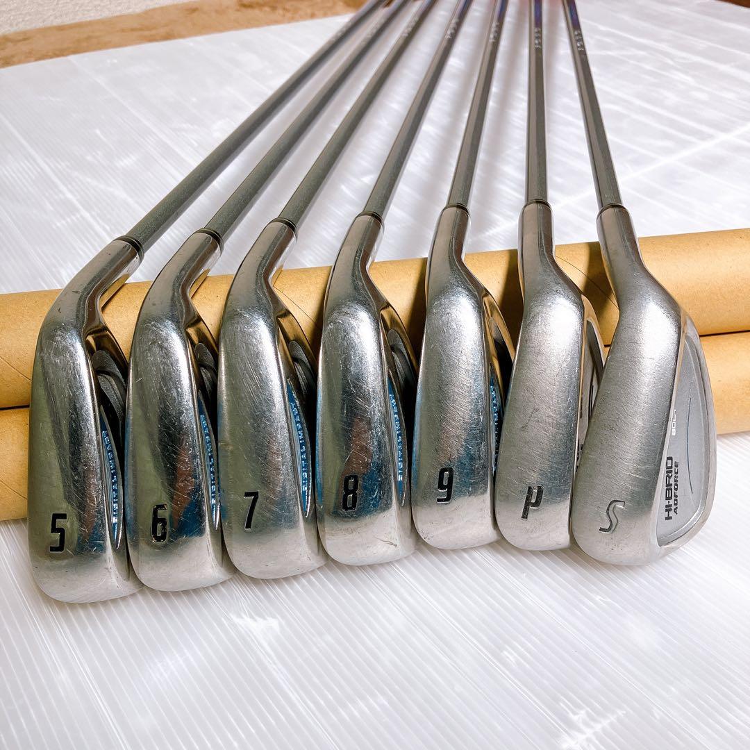 DUNLOP HI-BRID ADFORCE レディース アイアンセット 7本