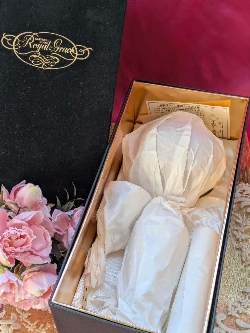 お値下げ✦ロイヤルグレースヴィクトリア調石油ランプ✦未使用箱付