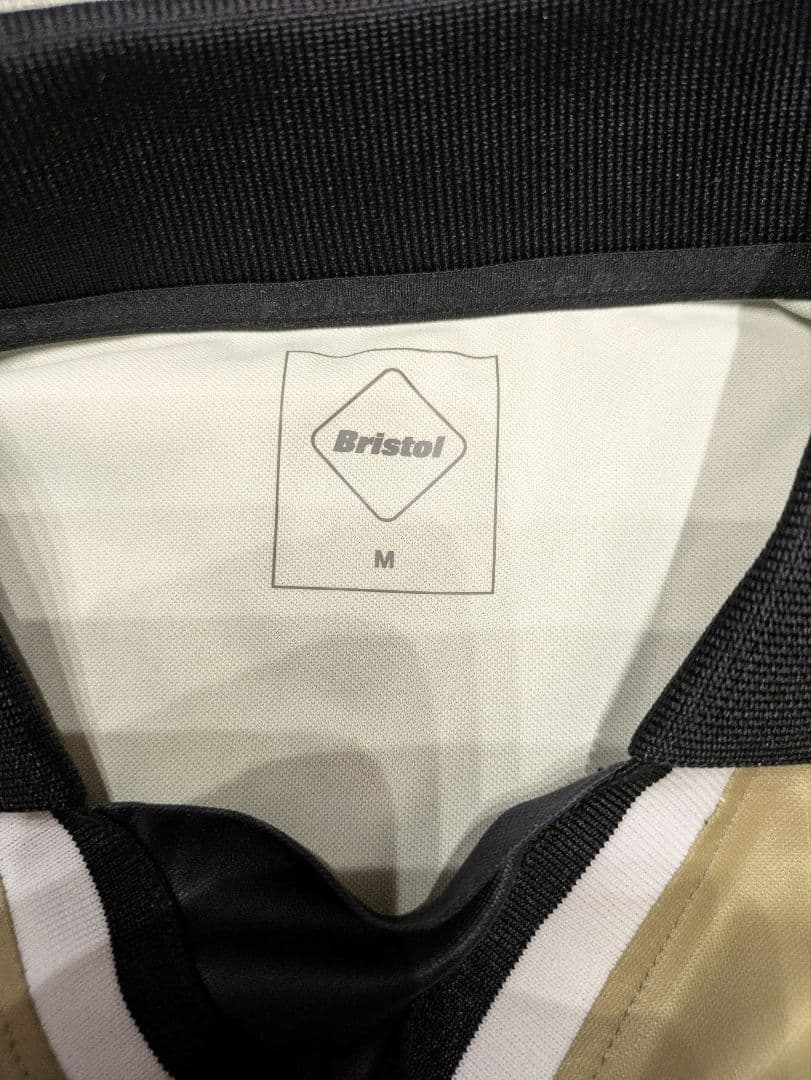 Bristol サッカーシャツ Mサイズ ベージュ・黒