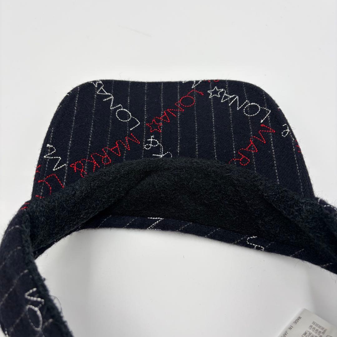 【マーク＆ロナ】MARK＆LONA ゴルフ バイザー ロゴ刺繍 ラインストーン