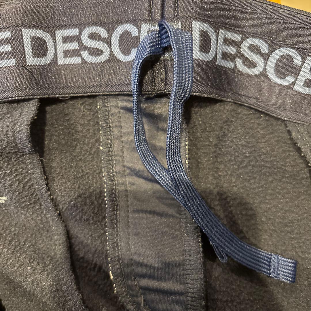 極美品 DESCENTE ネイビー 裏起毛スエットジャージ上下セットアップ M