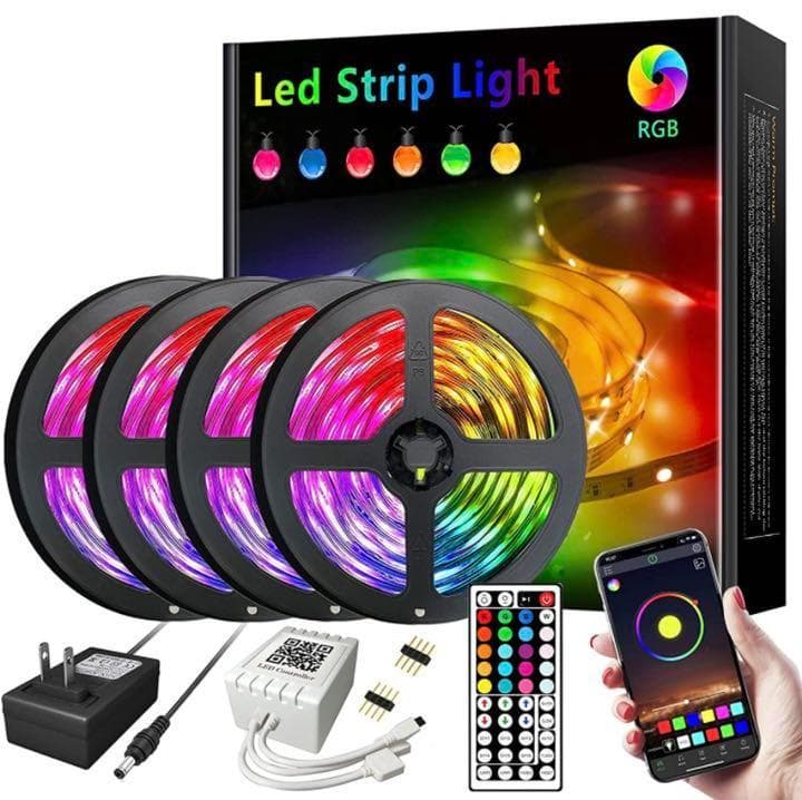 ❤20m❣スマホ＆リモコンで光の演出が自由自在♪❤最新LEDテープライト