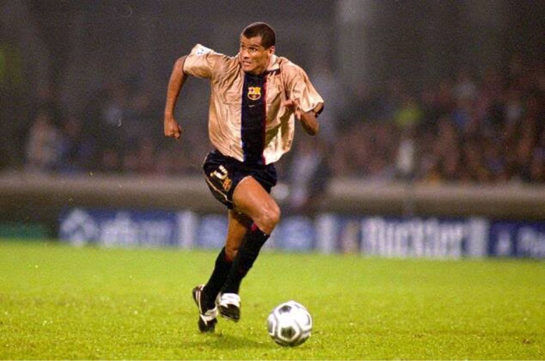 2001/2002 バルセロナ　アウェイユニフォーム　リバウド　Lサイズ