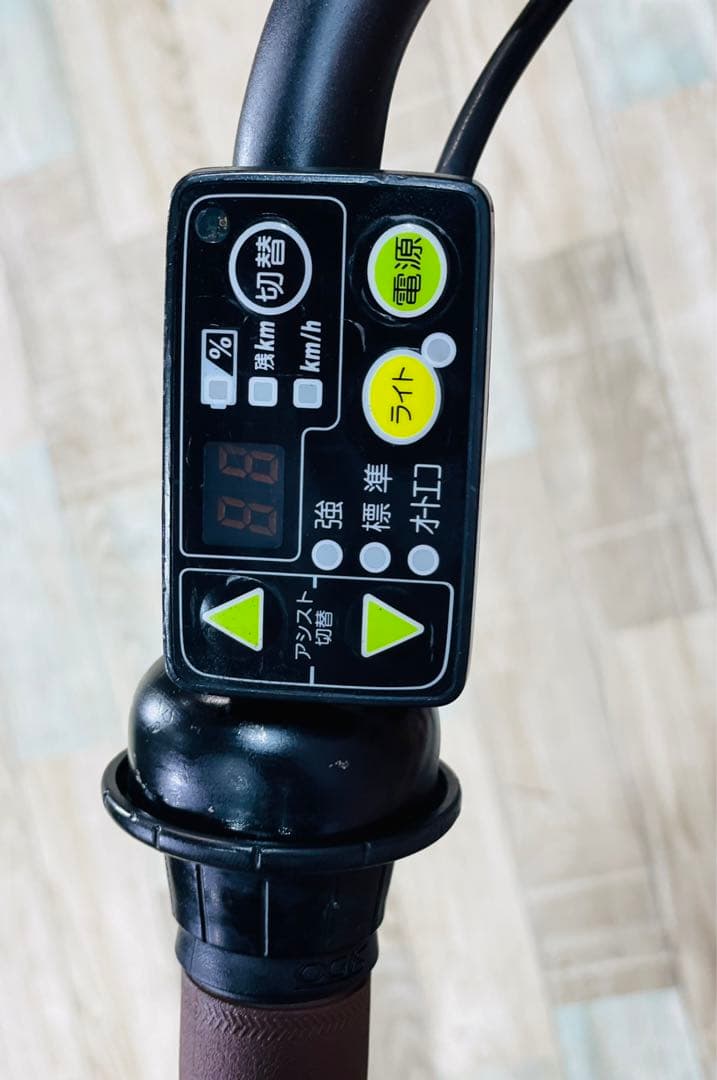 K2097 電動自転車ブリヂストン子供乗せ 20インチ 8.7Ah グリーン