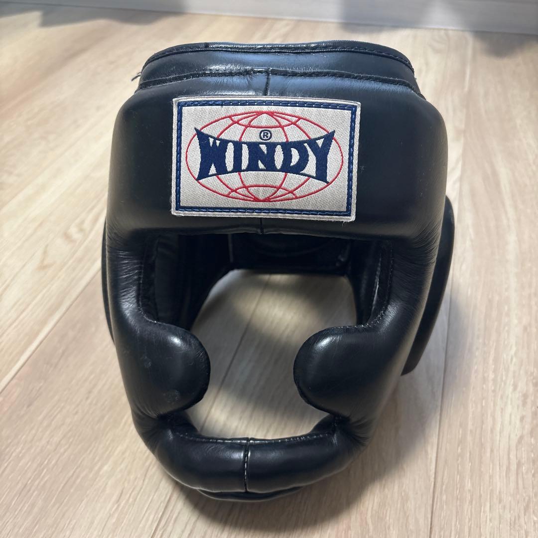【数回使用の美品】WINDY 本革ヘッドギア M