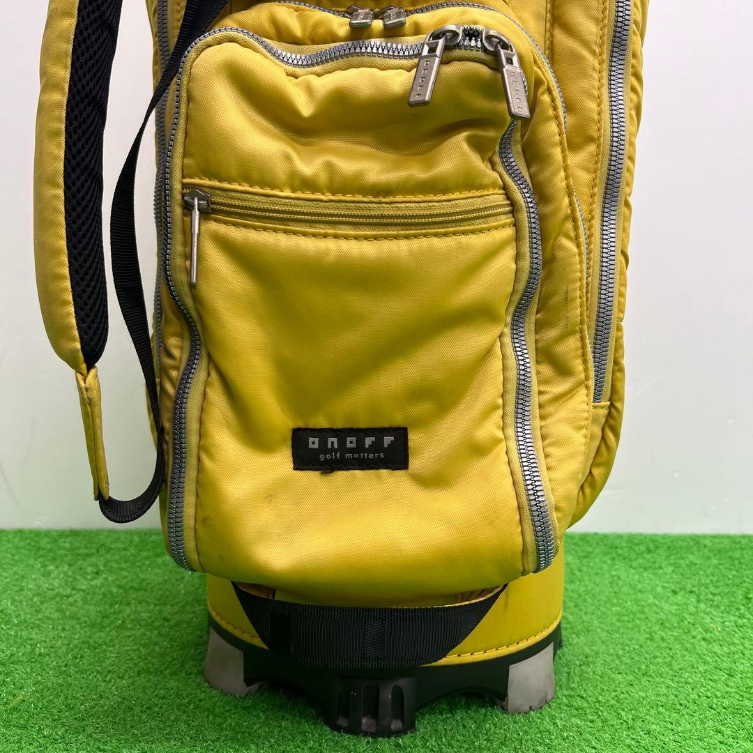 ONOFF オノフ キャディバッグ 9インチ　イエロー