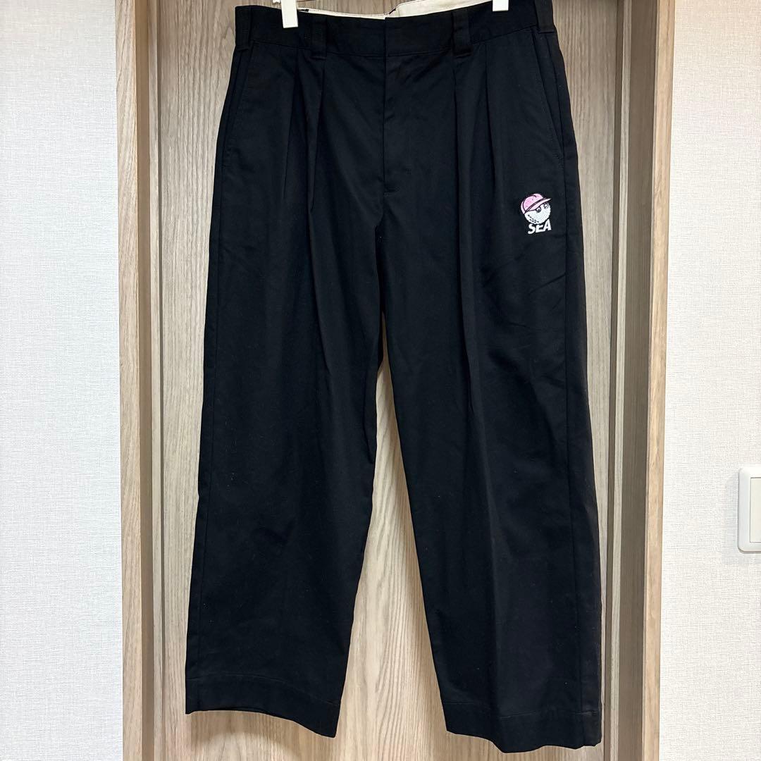 MALBON x WDS CHINO PANTS 黒　XL 試着のみ