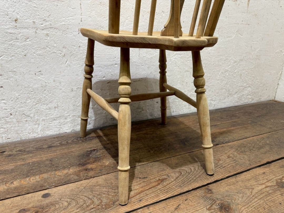 1153 ③英国アンティーク　ホイールバックチェア　イス　ウインザー　店舗什器