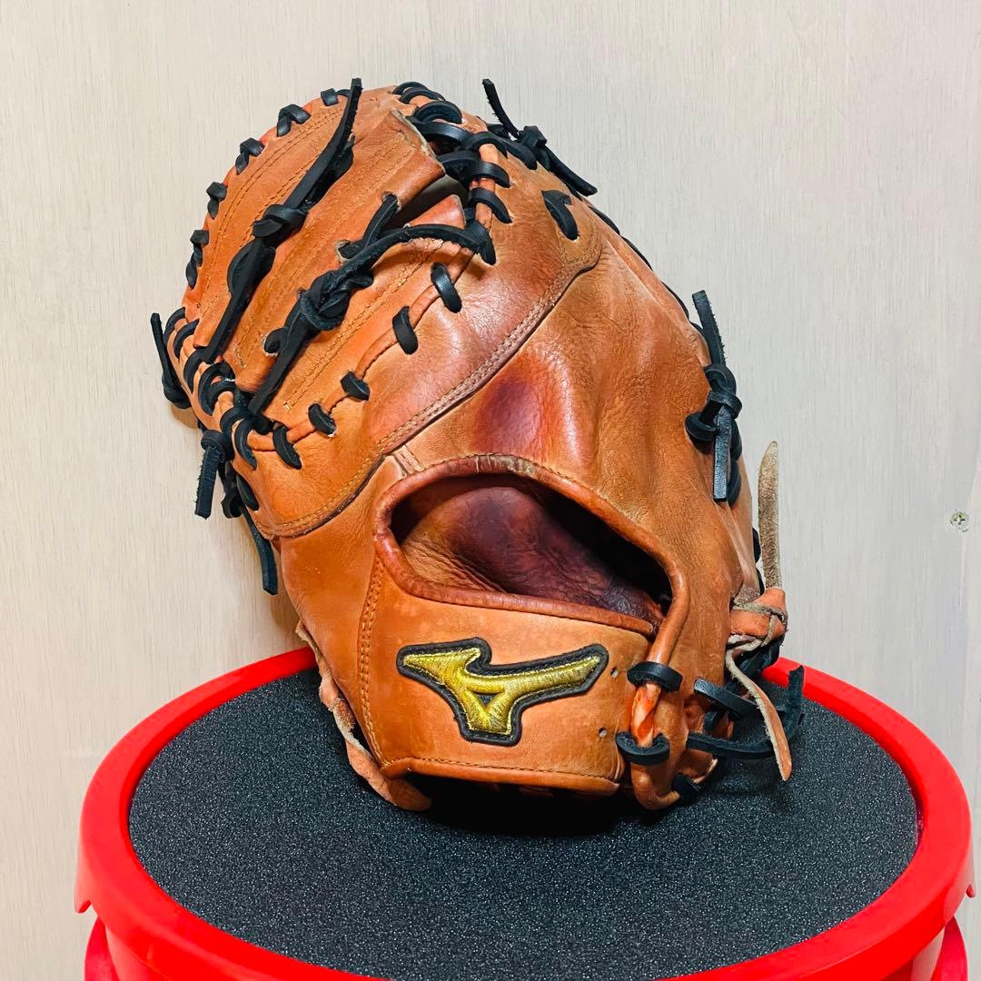 Mizuno ミズノプロ 硬式 ファーストミット 左投げ 小指2本可能