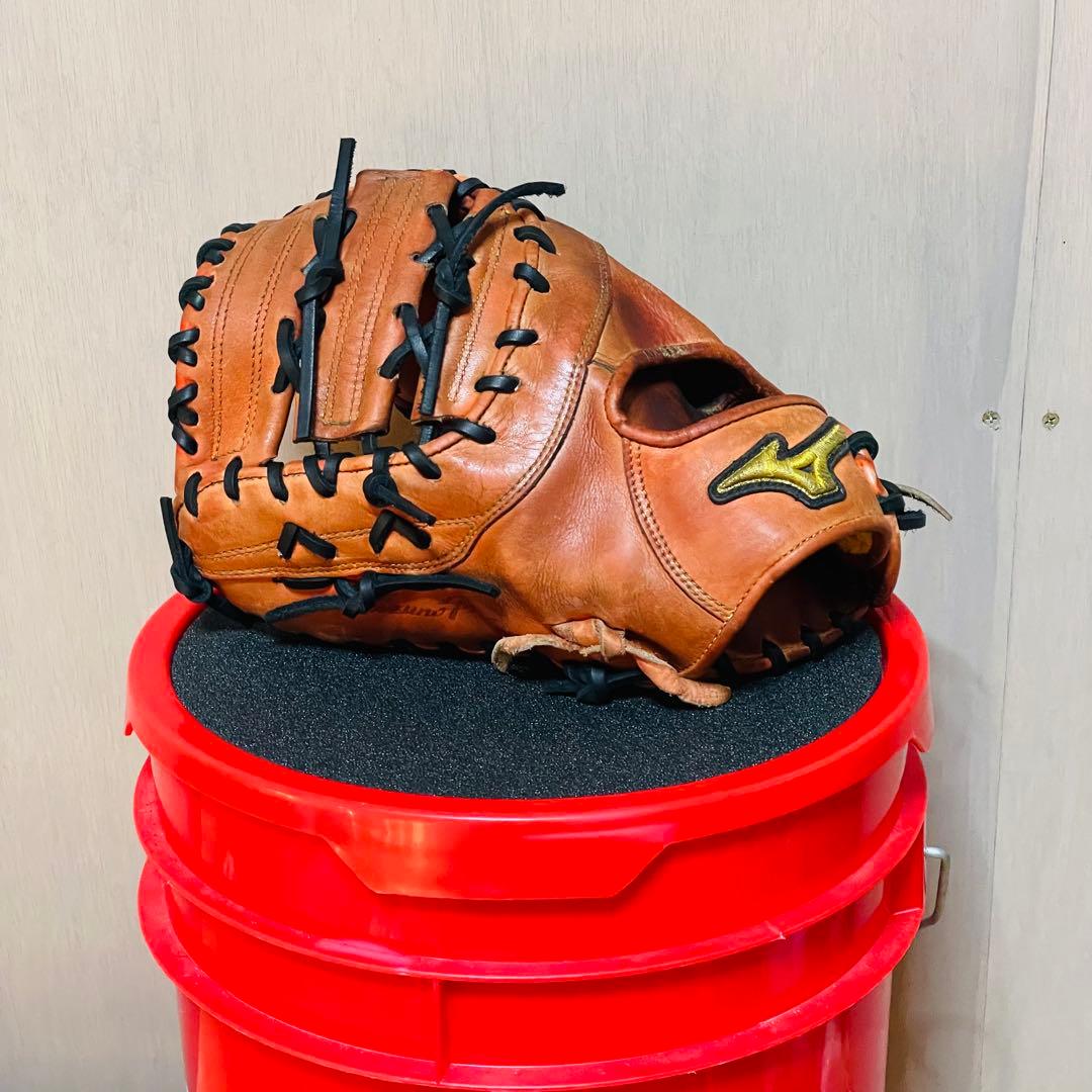 Mizuno ミズノプロ 硬式 ファーストミット 左投げ 小指2本可能
