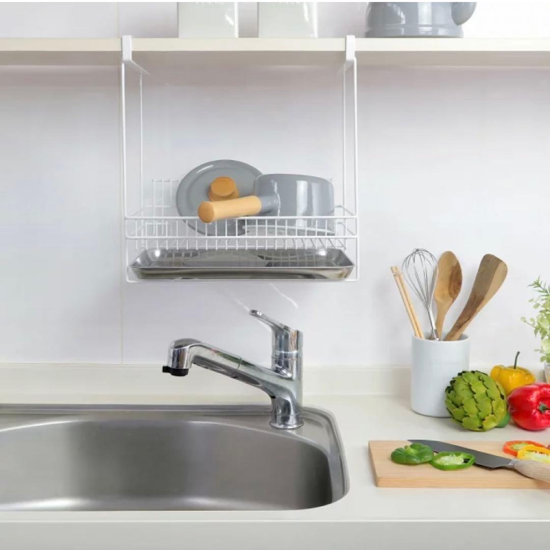 吊り戸棚水切りラック 大容量