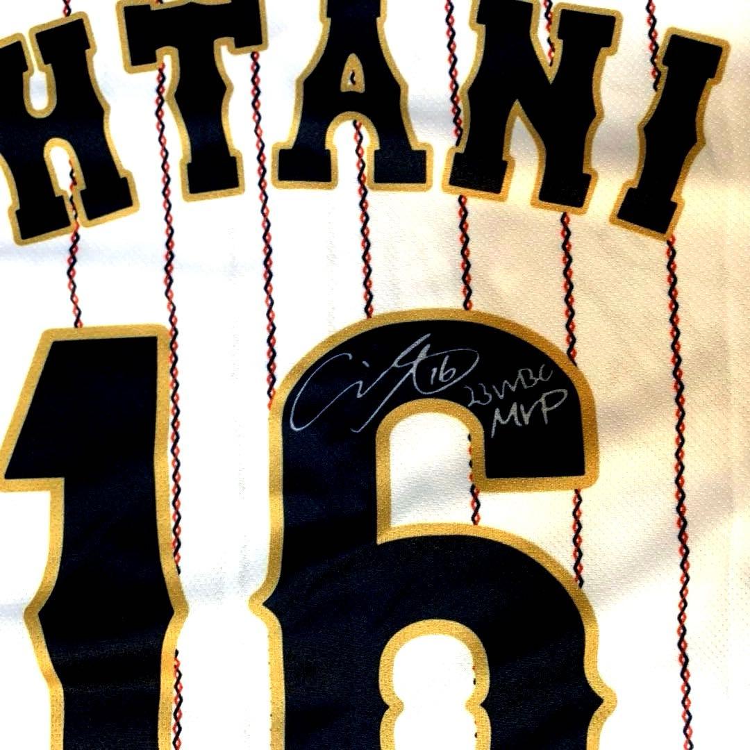 大谷翔平　2023WBC　ホーム　選手等プリントサイン入りユニフォーム　非売品