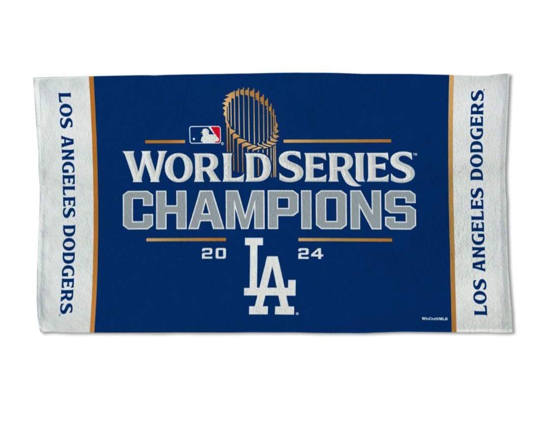 【新品未使用】ドジャース 2024 ワールドシリーズチャンピオン 記念タオル