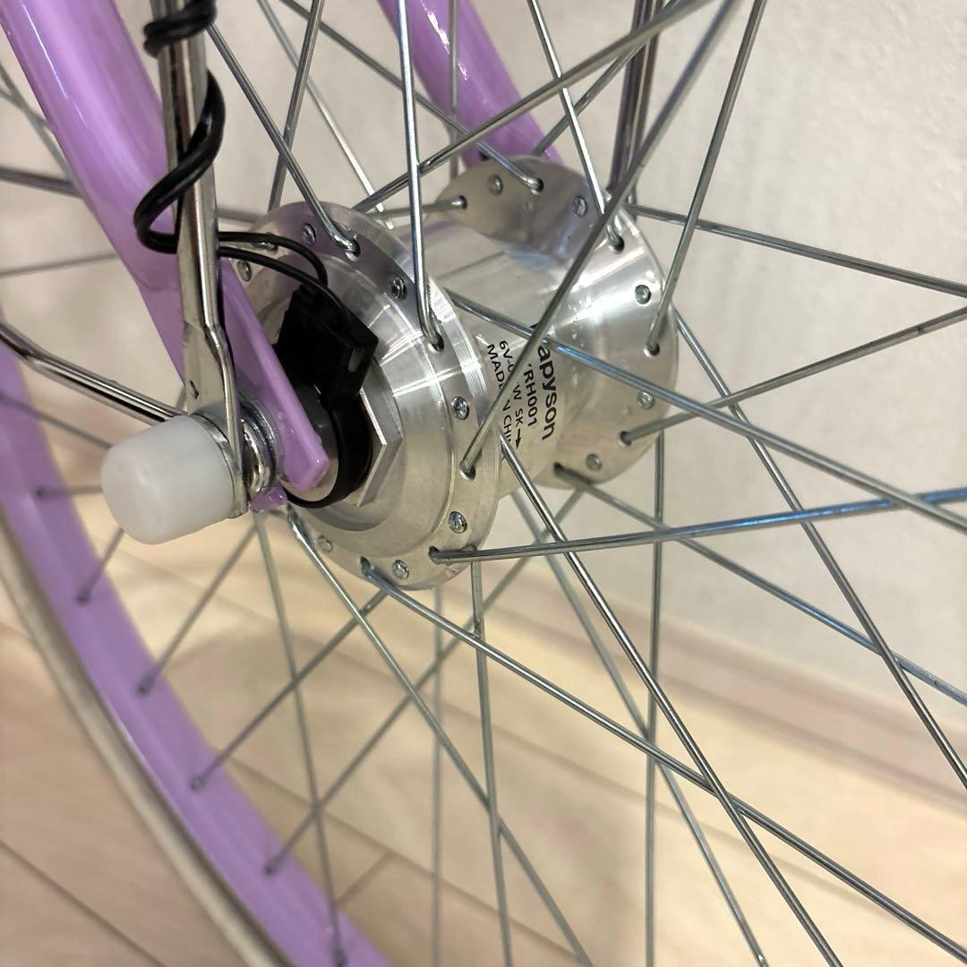 かなです。アサヒサイクル　バスケットかご付き自転車　プリンピング　22