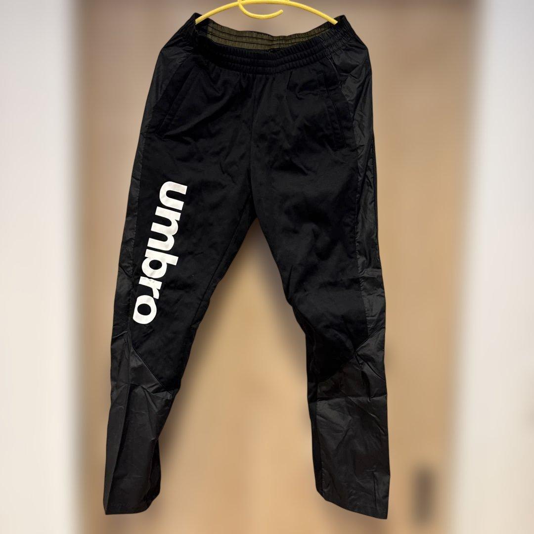 極美品 umbro ジャージ上下セットアップ ブラック/グレー/オリーブ M