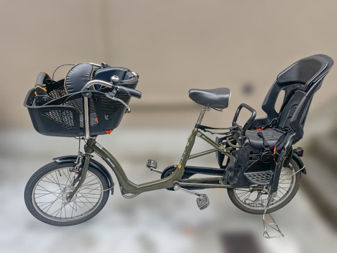 非電動 チャイルドシート付き自転車　京都