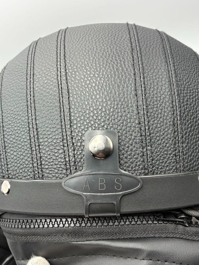 専用 黒2黄色2 レザーヘルメット　ゴーグル付　ヴィンテージ　ブラック 半ヘル