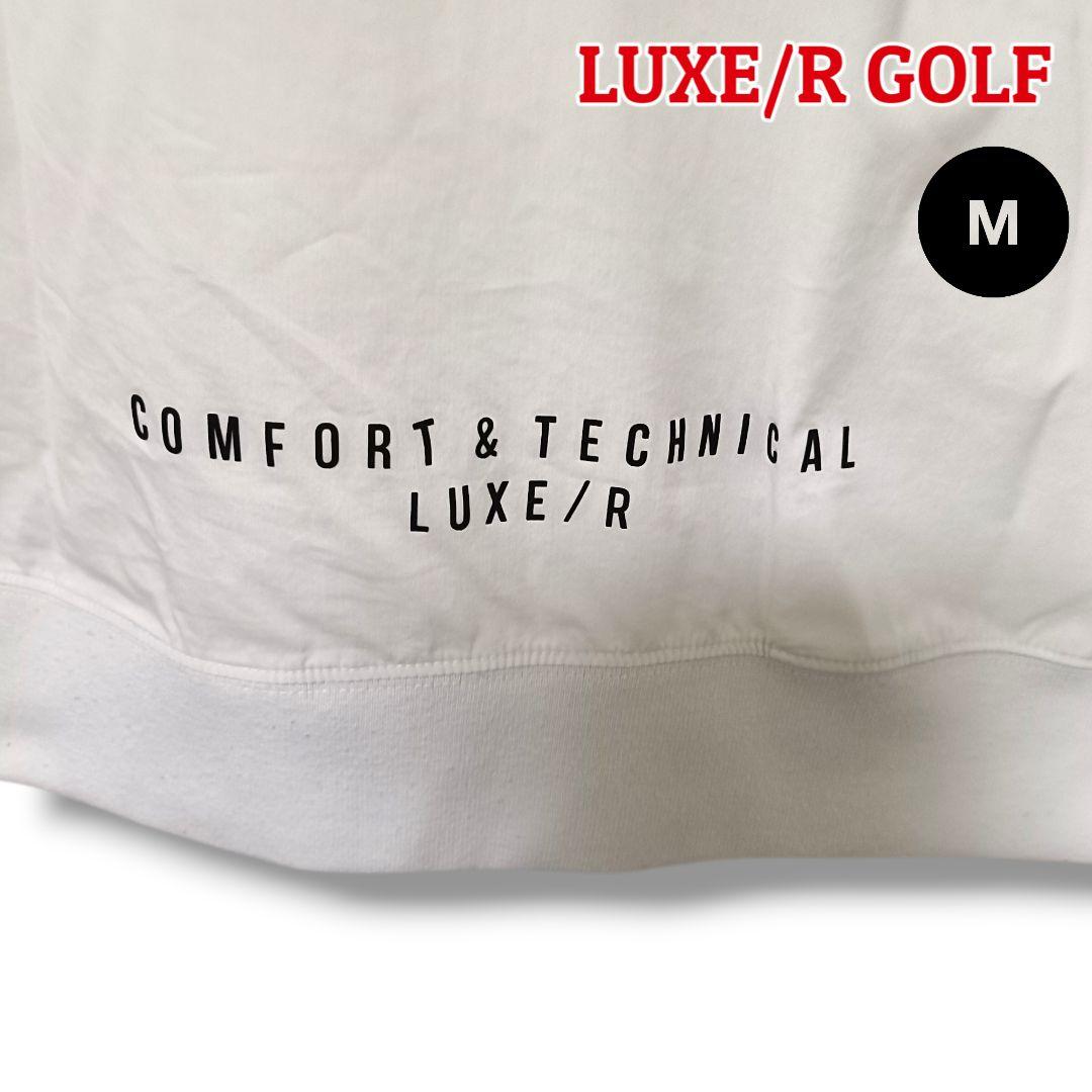 【存在感】LUXE/R GOLF プルオーバー M ホワイトメンズゴルフ