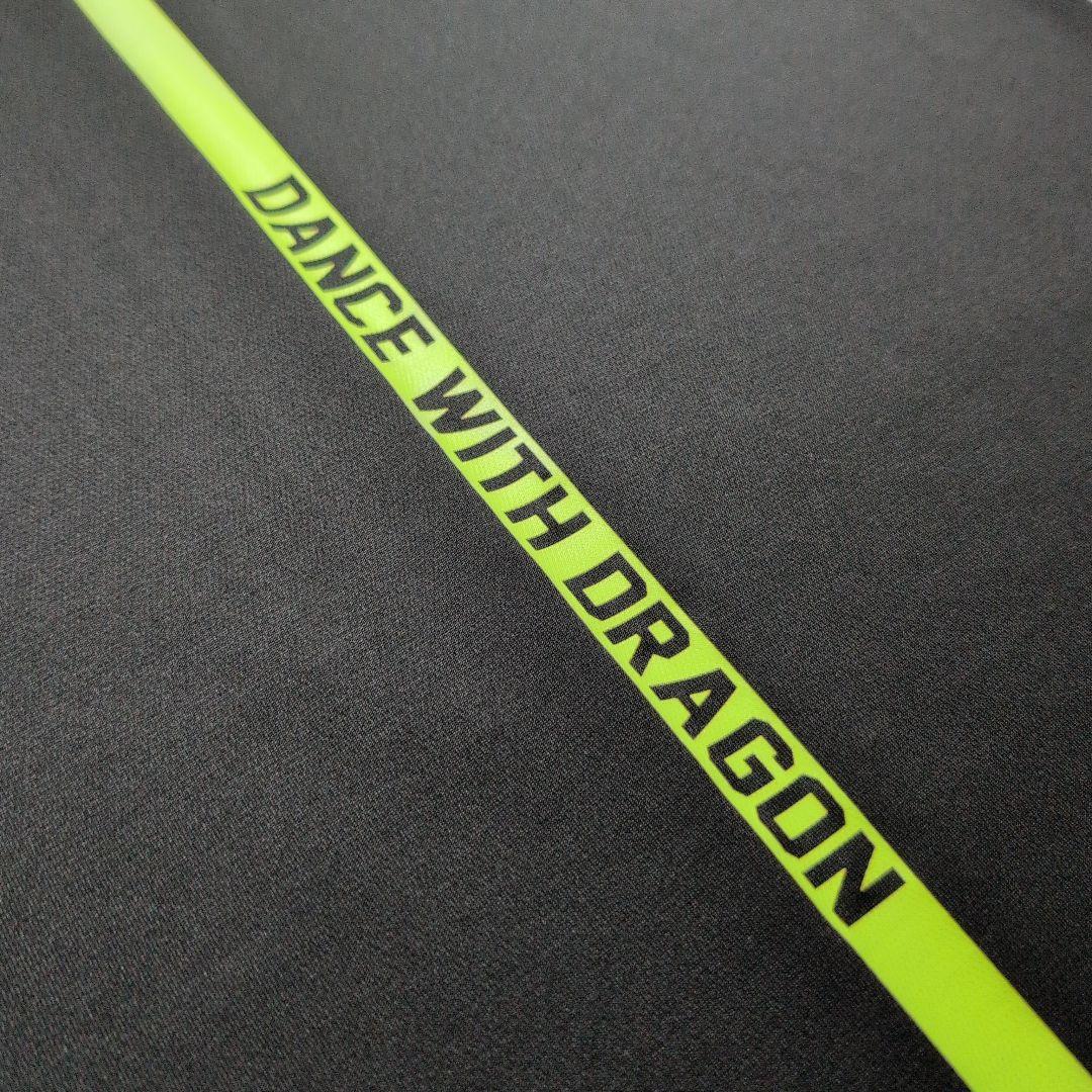 【未使用・完売品】ダンスウィズドラゴンゴルフ　刺繍ロゴ入り半袖ポロシャツ　LL