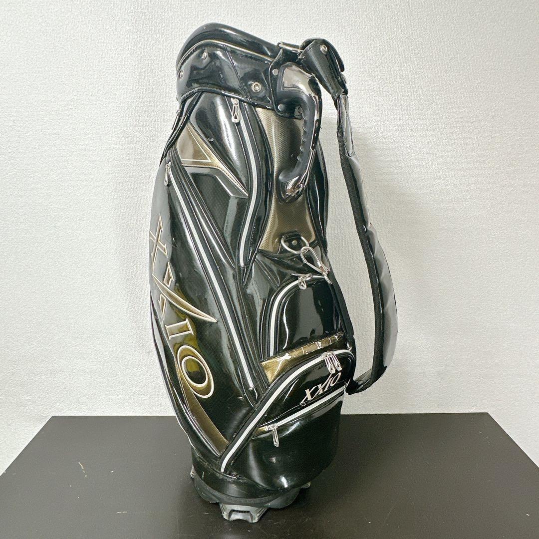 ゼクシオ XXIO キャディバッグ 5分割 9型 エナメル 黒 豪華