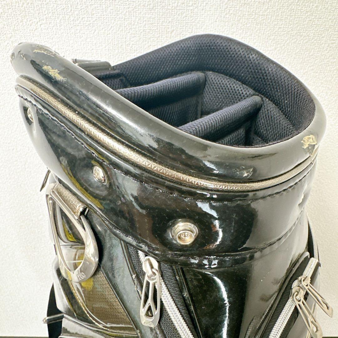 ゼクシオ XXIO キャディバッグ 5分割 9型 エナメル 黒 豪華