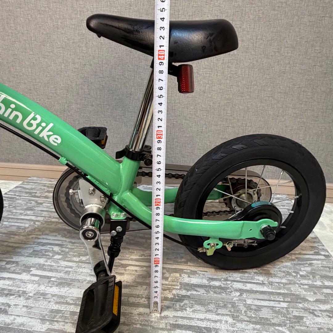 【美品】へんしんバイク　グリーン　自転車　キッズバイク　子供　12