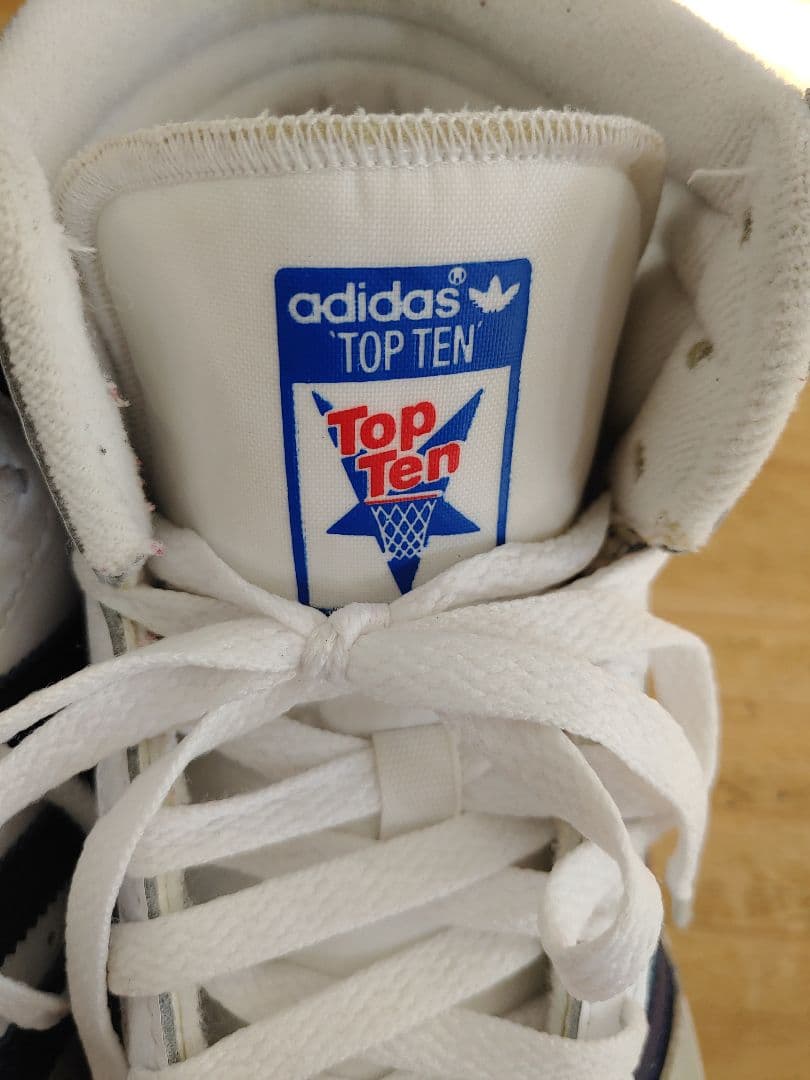 adidas Top Ten ホワイト/ネイビー シューズ