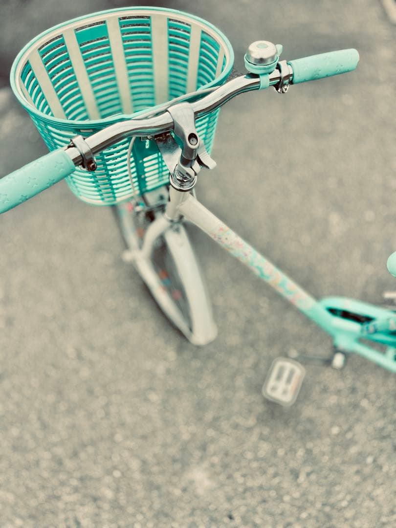 ブリヂストンの女の子向けジュニアサイクル「エコパル」22インチ（ミントカラー）