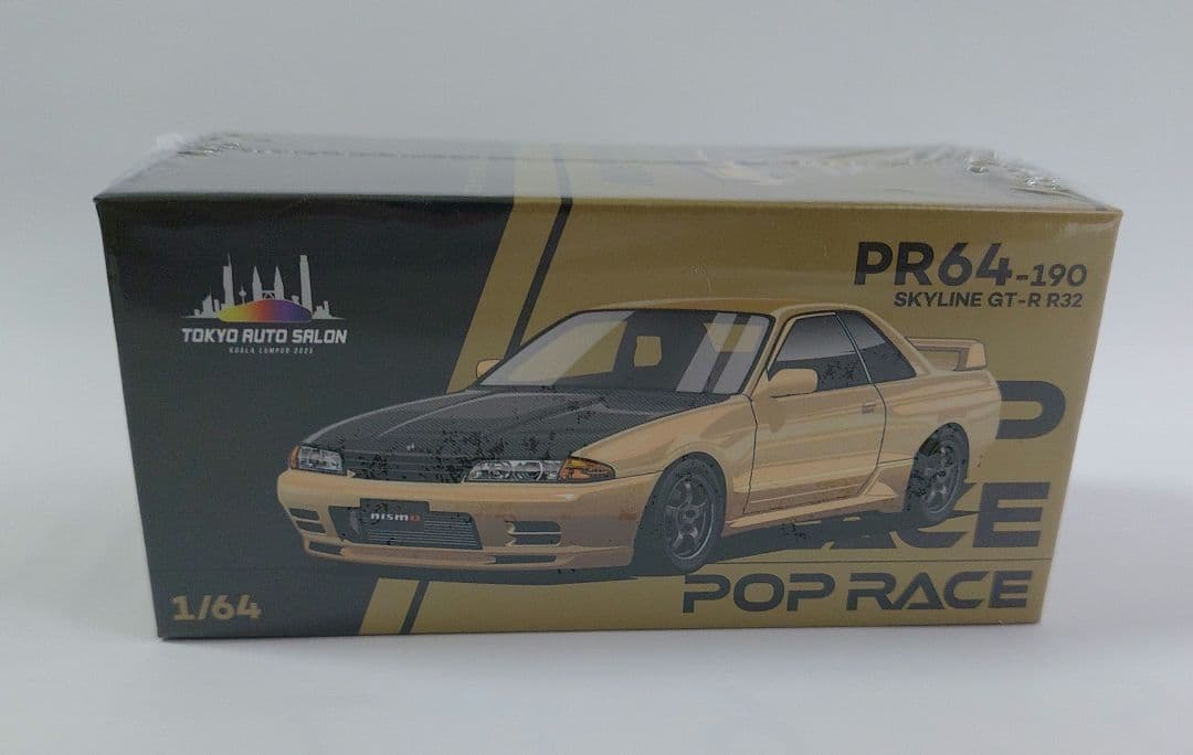 ミニカー POP RACE SKYLINE GT-R R32 1/64 POP RACE