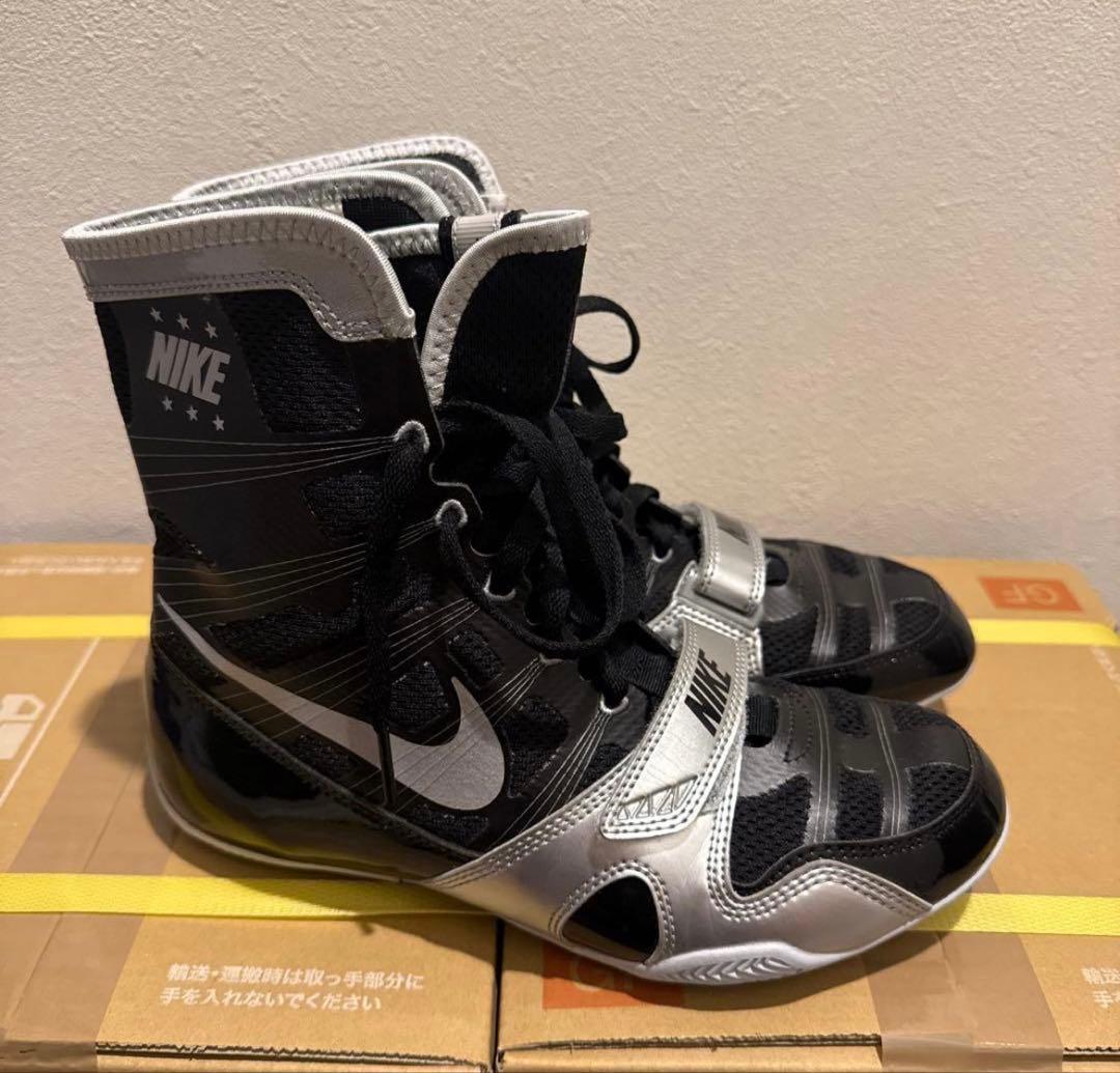 NIKE ボクシングシューズ ブラック/シルバー