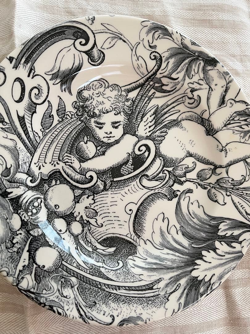 COPELAND AND GARRETTD SPODE エッチング天使柄　２枚