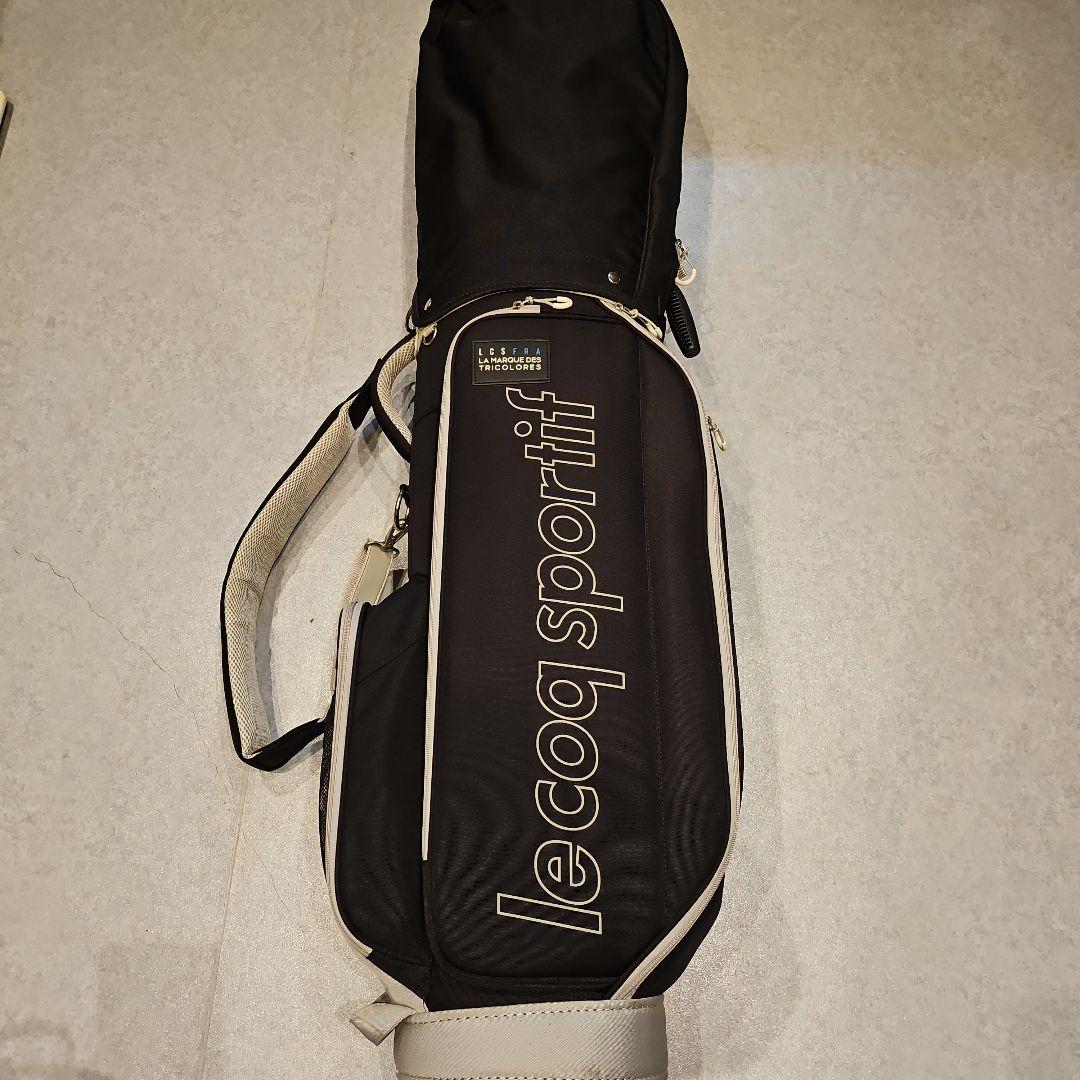 le coq sportif キャディバッグ ブラック/ホワイト