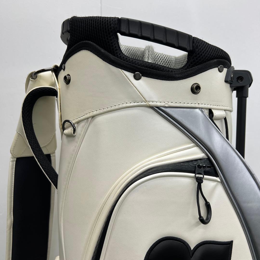 PRGR プロギア　ゴルフバッグ　キャディバッグ　9インチ　ホワイト　メンズ